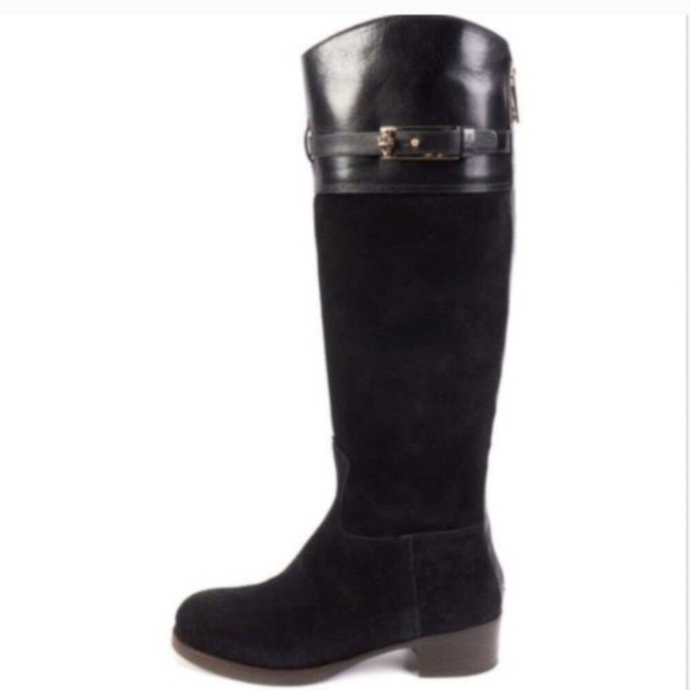 Tory Burch Jenna suede zip riding boots size 8
